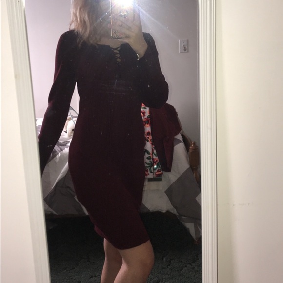 Long Sleeve Cocktail Dress - Picture 2 of 3